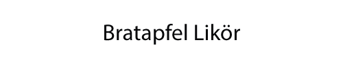 Bratapfel Likör